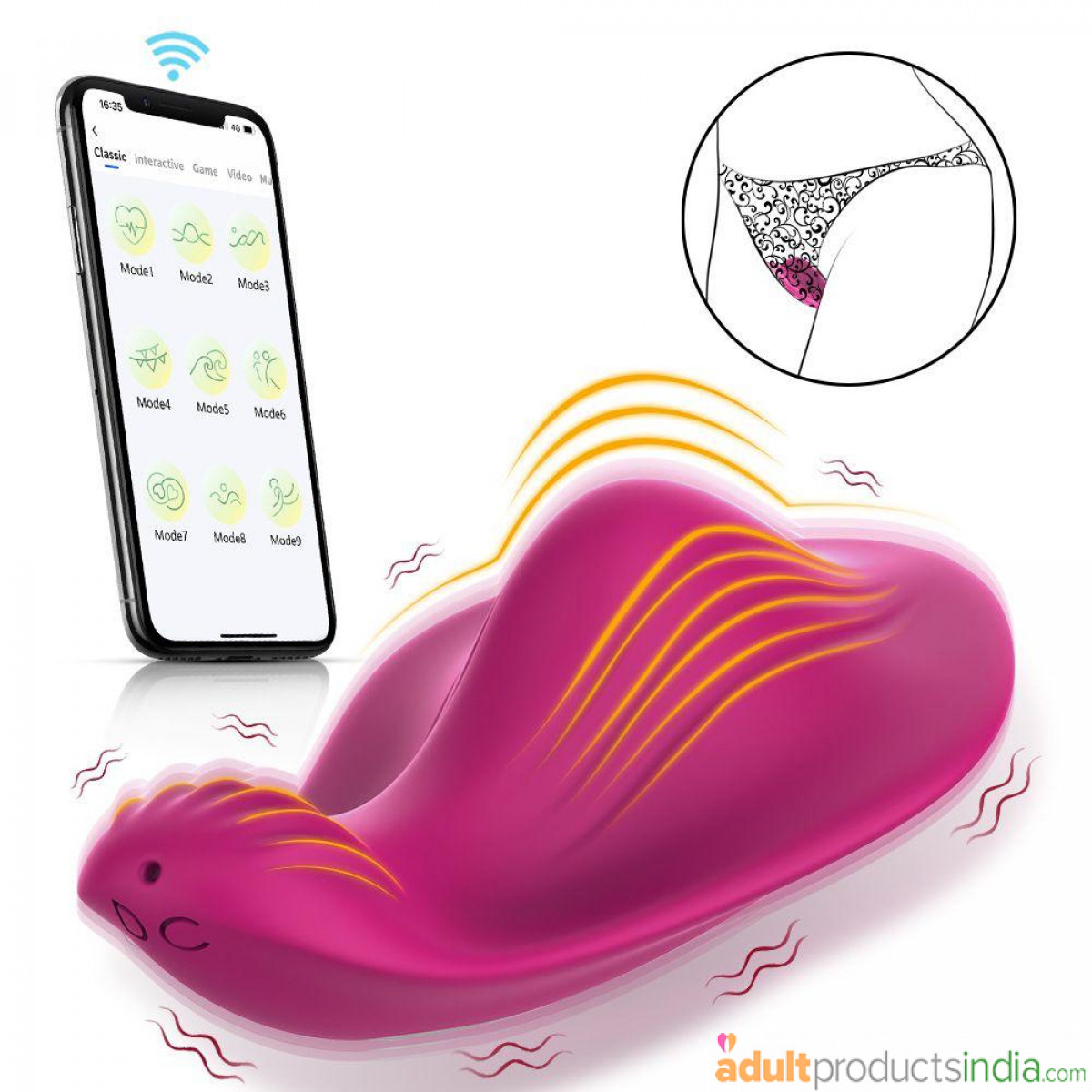 Wearable Vibrating Egg Female Masturbator