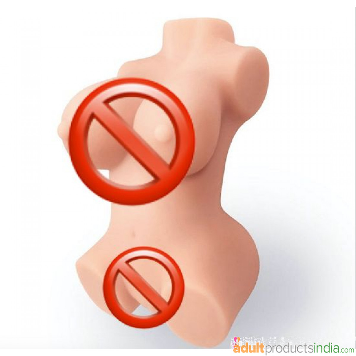 3D Silicone Face Off Half Body Masturbator 