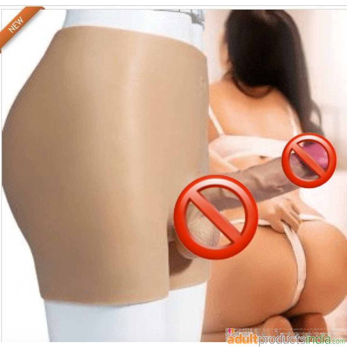 Wearable Strap-On Dildo Panties Underwear with Fake Penis & Balls 