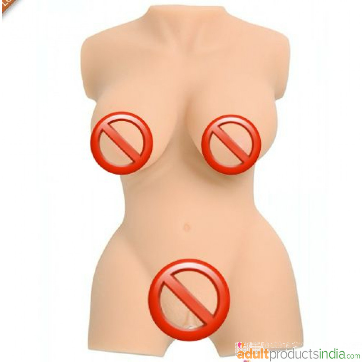 3D Half Body Plum Breast Silicon Doll