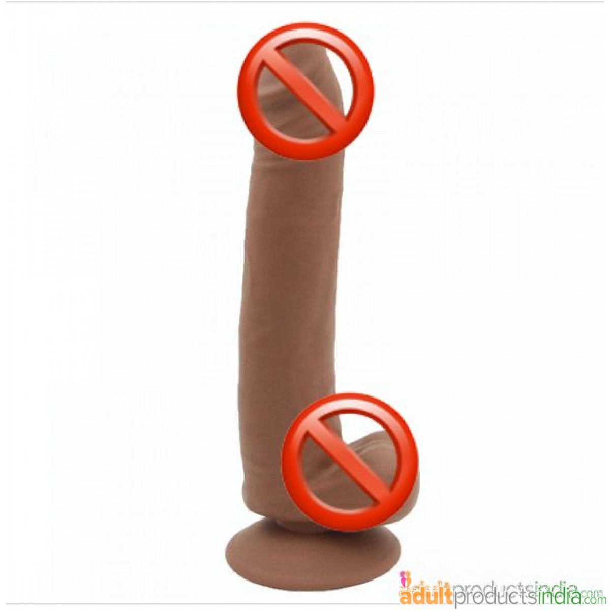 Realistic Skin 8.8 Inch Flexible Big Dildo with Strong Suction Cup