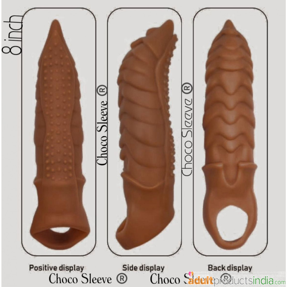 CyberSkin 4 Inch Xtra Thick Vibrating Extension - Cinnamon