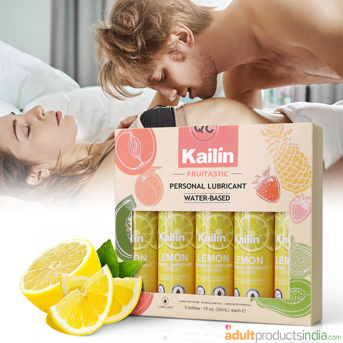 Kalim Water-Based Personal Lubricant Lemon (1Pcs)