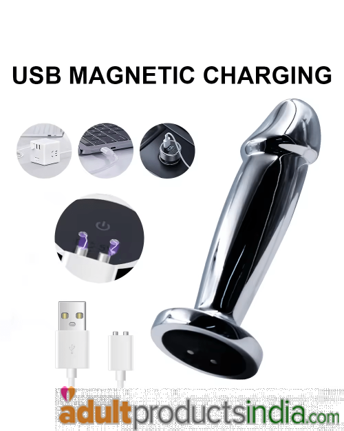 Stainless Steel Vibrating Butt Plug | Adult Products India