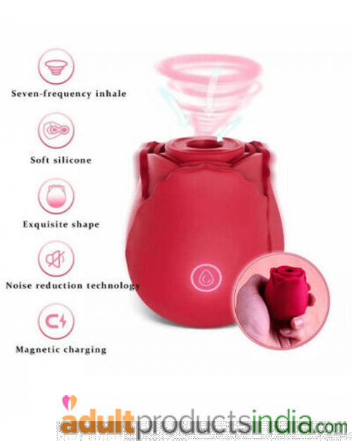 Rose Clit Stimulator With Sucking Power | Adult Products India