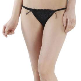 Ladies Thong Black