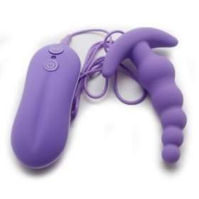 Butt Plug With Vibration Purple