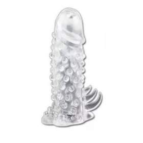 Braveman Crystal Condom With Big Dots - Sleeve