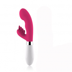 Waterproof Barbed G Spot Silicone Rabbit Vibrator - Multiple Speeds 