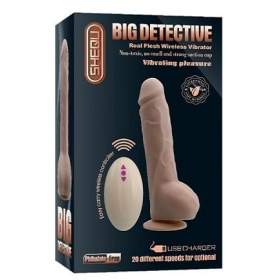 Big Detective Wireless Vibrator - Black color