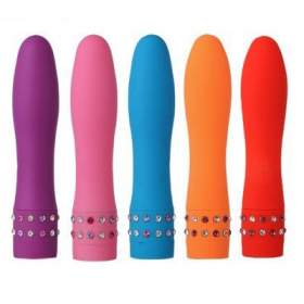Diamond Mini Magic Wand Massager Multispeed Vibration (multi Color)