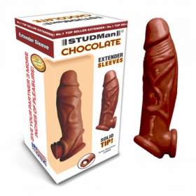 Studman Reusable Penis Silicon Sleeve (Chocolate)