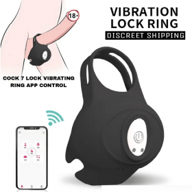 Mobile App App Controlled 7 Speed Vibrating Cock Ring 