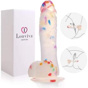 Louviva Colourful Dildo With Suction Cup