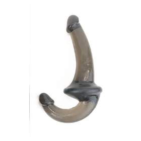 Crystal Double Ended Strapless Dildo - Black