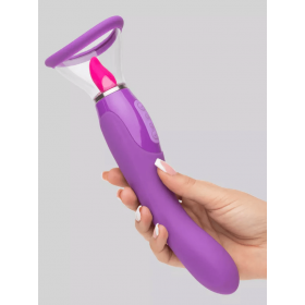 Fantasy Vibrating Pussy Pump and Tongue Vibrator for Women 