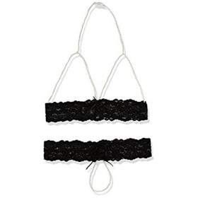 Rene Rofe Lingerie 2pc Pearl Necklace Bra & G-string