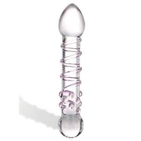 Glas Toys Spiral Staircase Transparent Full Tip Dildo