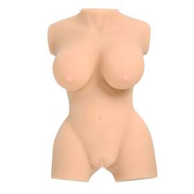 3D Half Body Plum Breast Silicon Doll