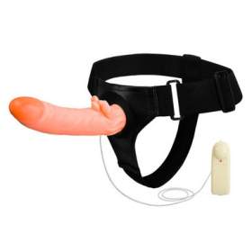 Hollow Strap On Dildo With Masturbator