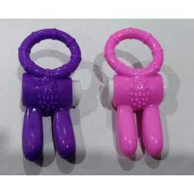 Rabbit Vibrating Ring - Pink & Purple