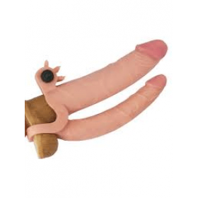 Pleasure X- Vibrating Double Penis Sleeve