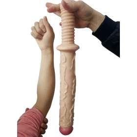 Realistic Huge Flexible Penis Dong Dildo With Handle