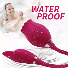  2 in 1 Personal-Massager-Rose-Vibrator-Sucker-Women Massager