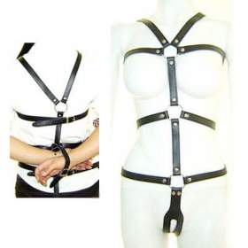 Ladies Leather Bondage Suit