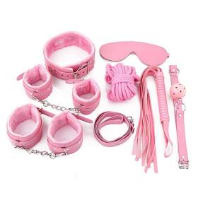 8-Pieces Bondage Kit Pink