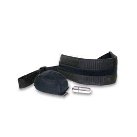 Vibrating Doggie Style Strap Black