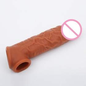 Studman Reusable Penis Silicon Sleeve (Chocolate)