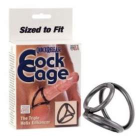 Triple Steel Cock Ring - FREE Size