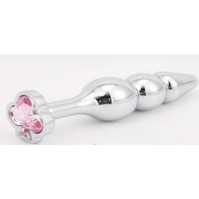 3 Big Balls Crystal Butt Plug 