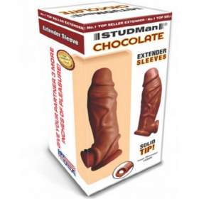 Studman Reusable Penis Silicon Sleeve (Chocolate)