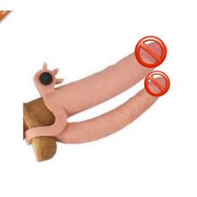Pleasure X- Vibrating Double Penis Sleeve