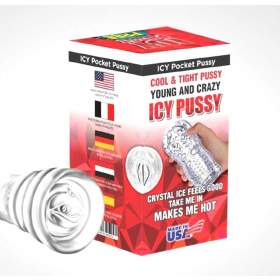 Icy Crystal Pocket Pussy Masturbator - Hot 