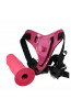 Harness-Silicone Realistic Toy - Red Pink and Purple  thumbnail