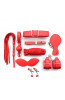 Bondage Set 8 Pcs in Red Color thumbnail