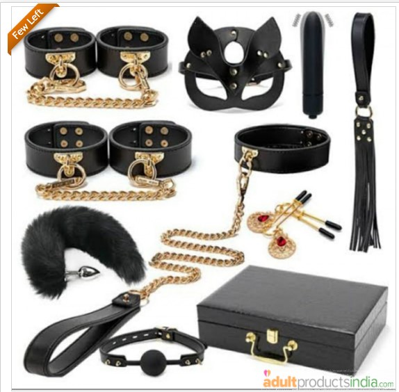 Premium 9- Pieces BDSM Kit- Black